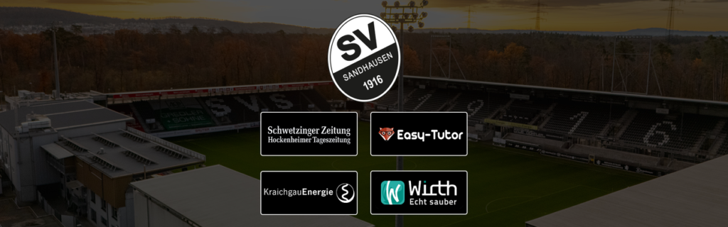 Bild mit Sponsoren des SV Sandhausen